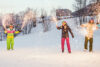 Freunde Schnee Alpen