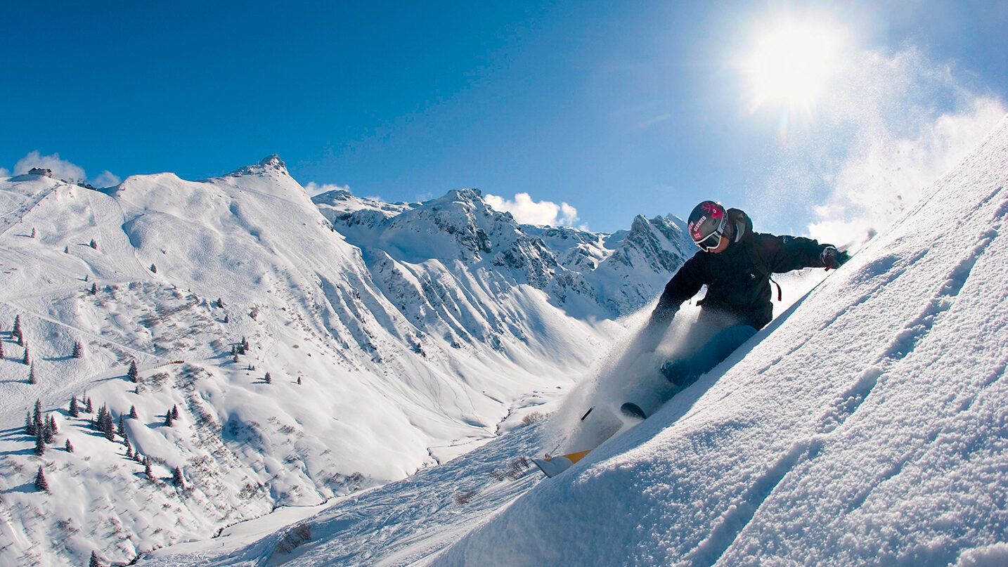 Skifahrer in Gargellen