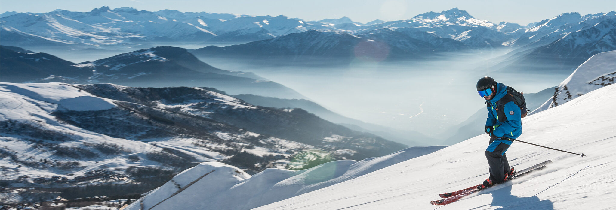 Zillertal Skifahrer Schnee Piste