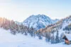 Blick in die Berge Winter