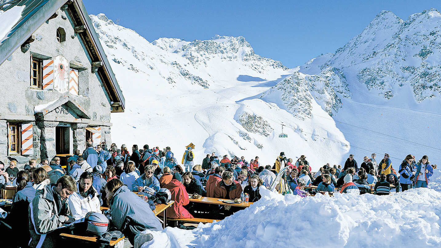 Mittagspause im Schnee