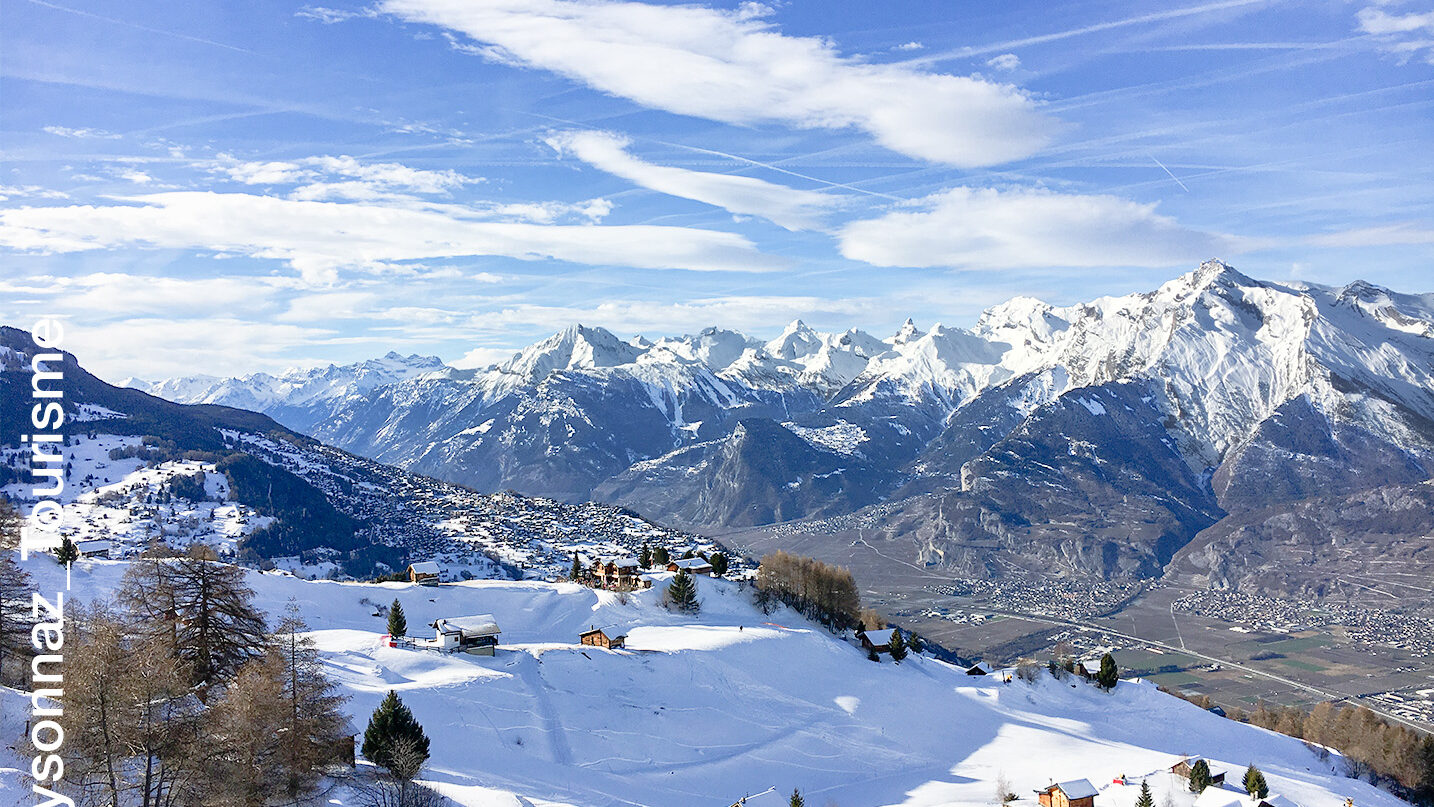Ausblick in das Tal von Quatre Vallèes