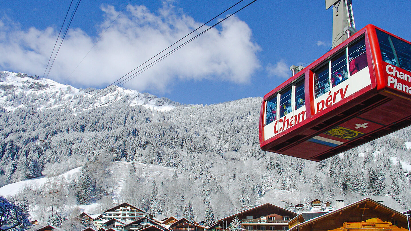 rote Skigondel